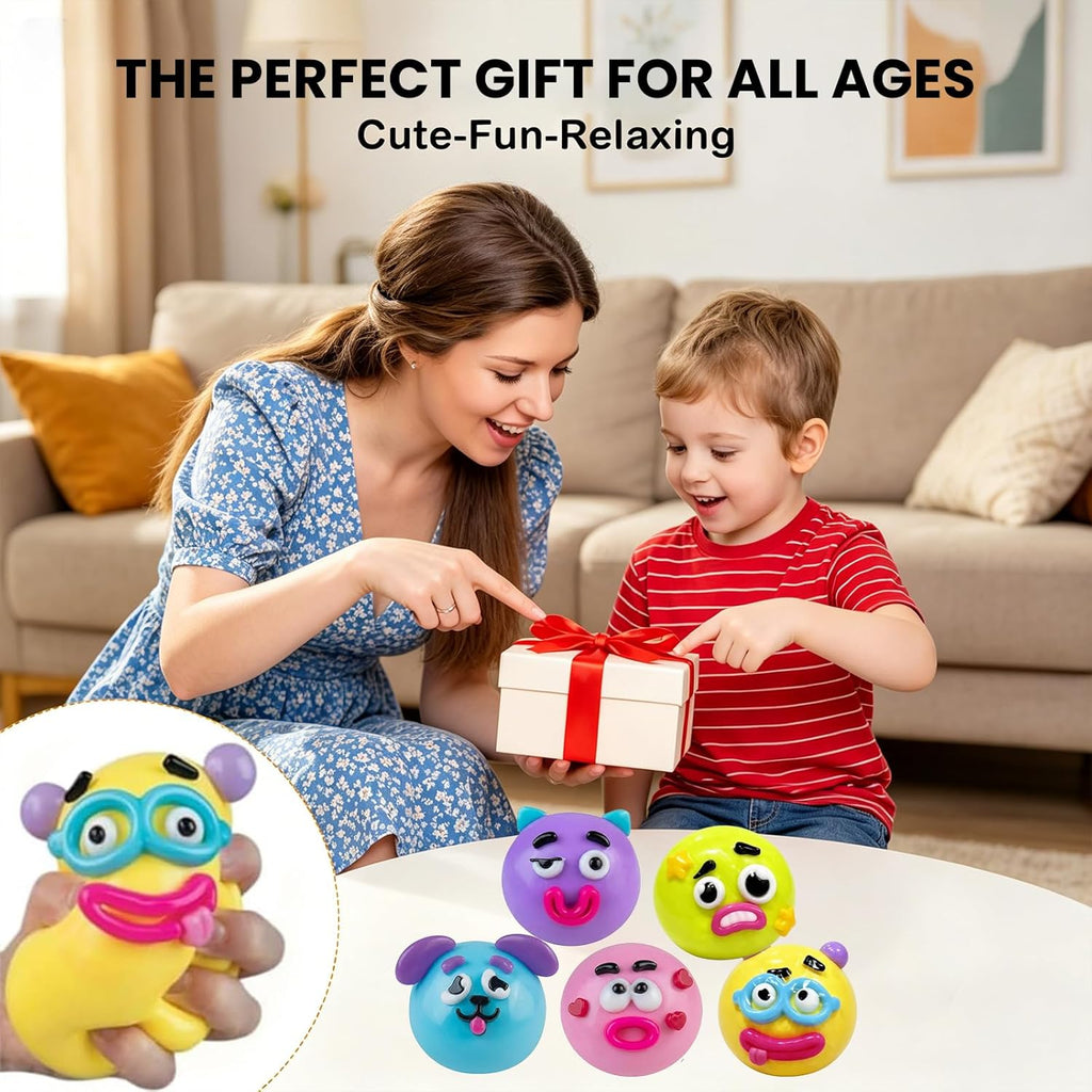 NEW Smushers Squishy with Interchangeable Faces, Funny Curiosities Smushers Dog Face Swap Squishy, Soft Interchangeable Dog Face Swap Stress Relief Sensory Squeeze Toy for Adults