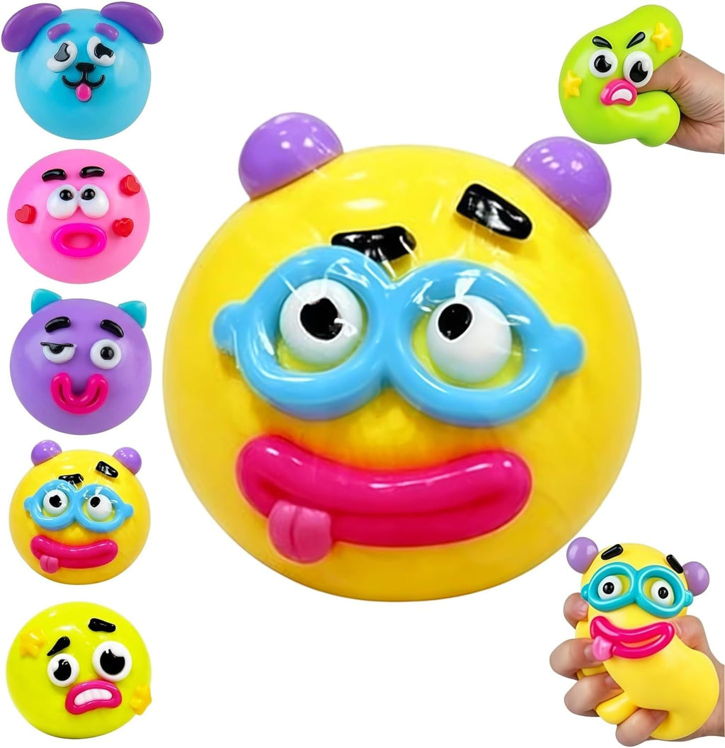 NEW Smushers Squishy with Interchangeable Faces, Funny Curiosities Smushers Dog Face Swap Squishy, Soft Interchangeable Dog Face Swap Stress Relief Sensory Squeeze Toy for Adults