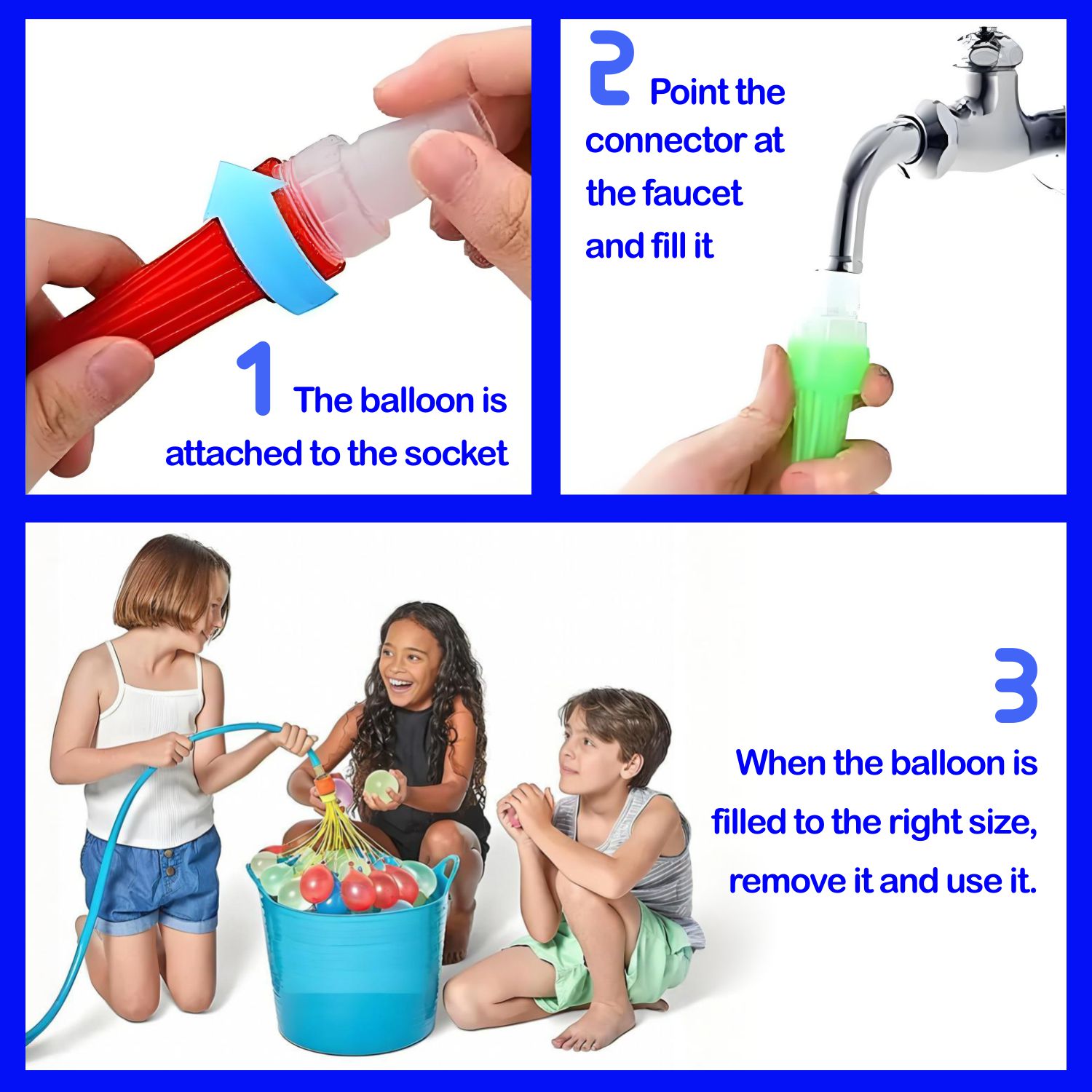 1110 Pack Bunch O Balloons Rapid-Filling Self-Sealing Water Balloons For Kids,Adults