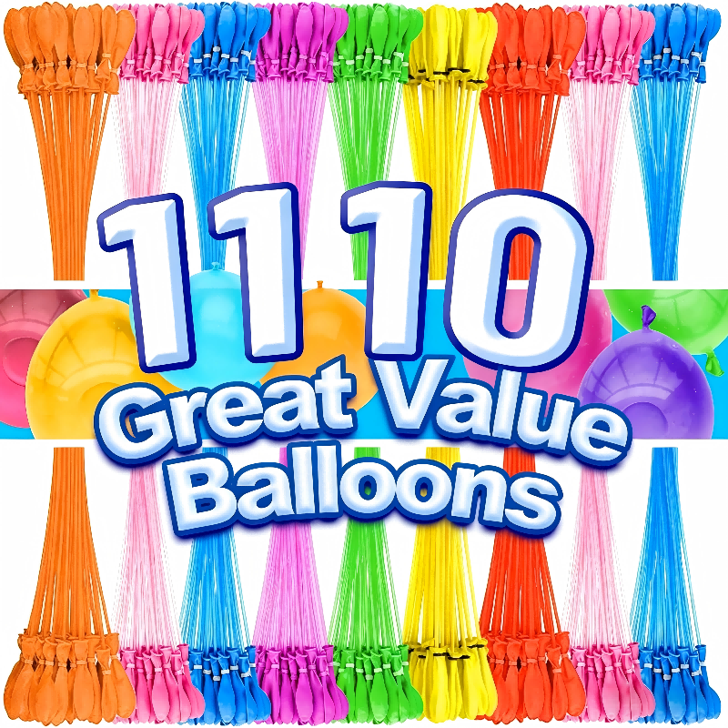 1110 Pack Bunch O Balloons Rapid-Filling Self-Sealing Water Balloons For Kids,Adults